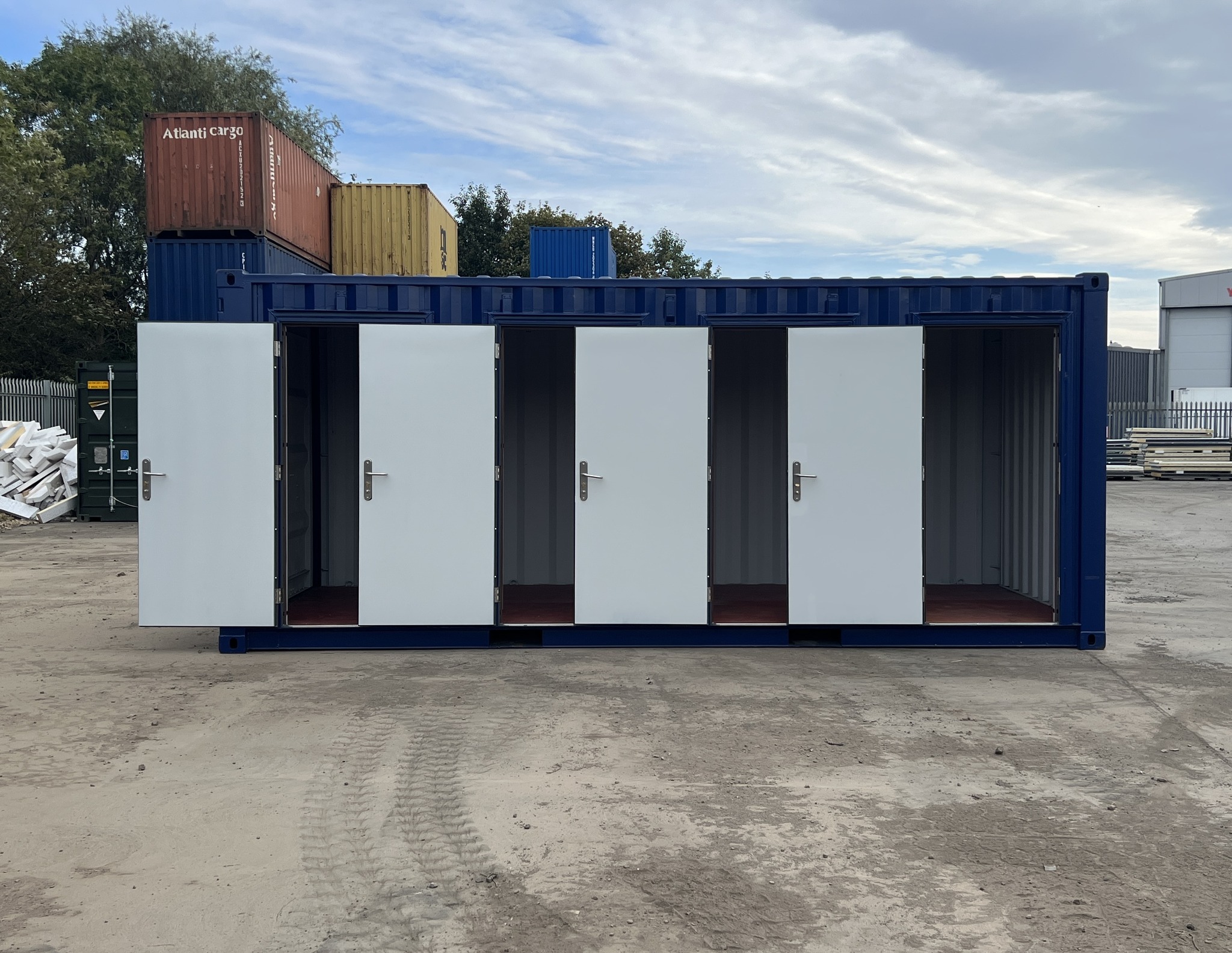 20ft Shipping Container Multi-unit Storage Solution 1 20ft Shipping Container Multi-unit Storage Solution
