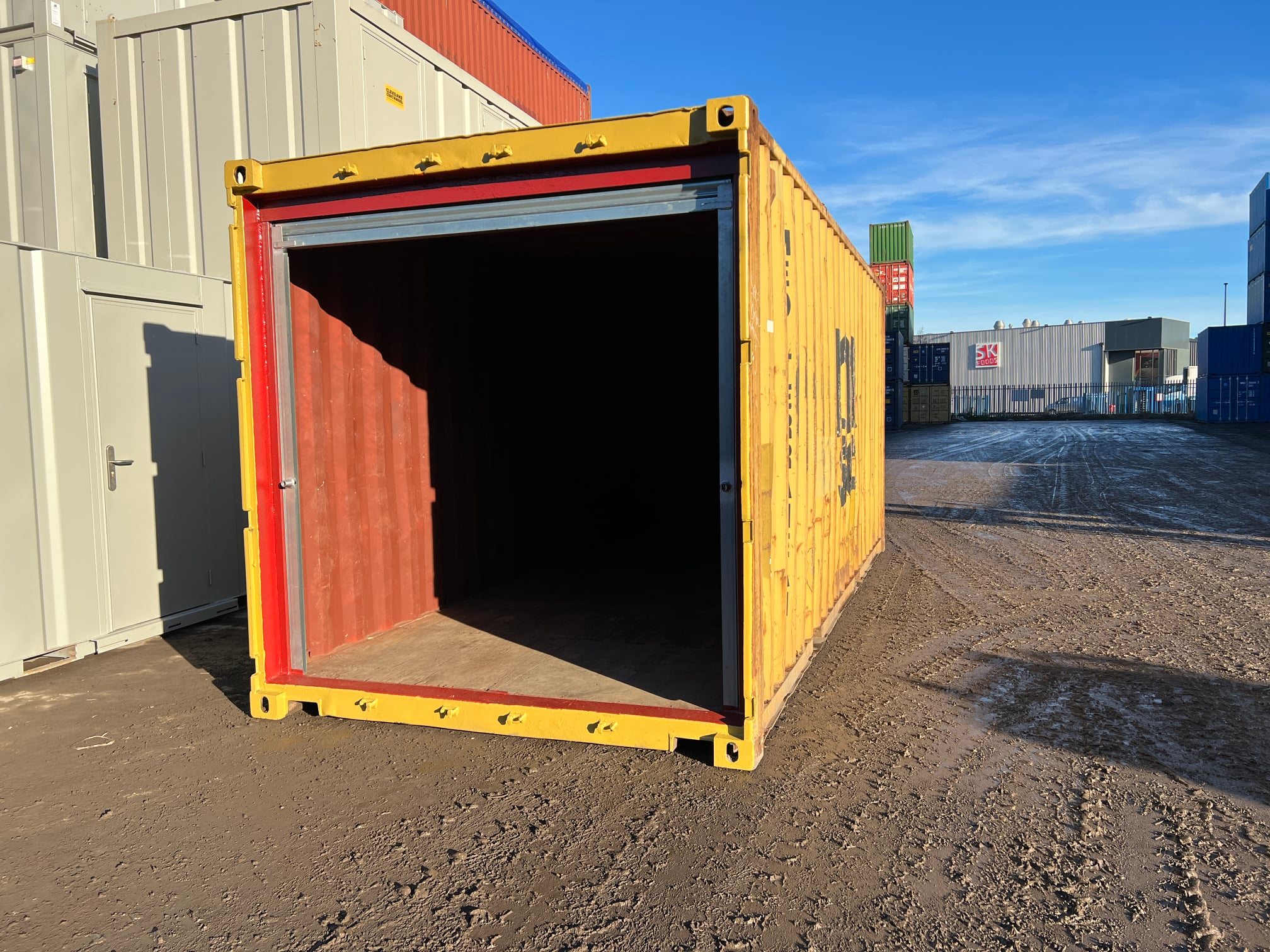 20ft Used Shipping Container with Roller Shutter Door 3 20ft Used Shipping Container with Roller Shutter Door - Image 3