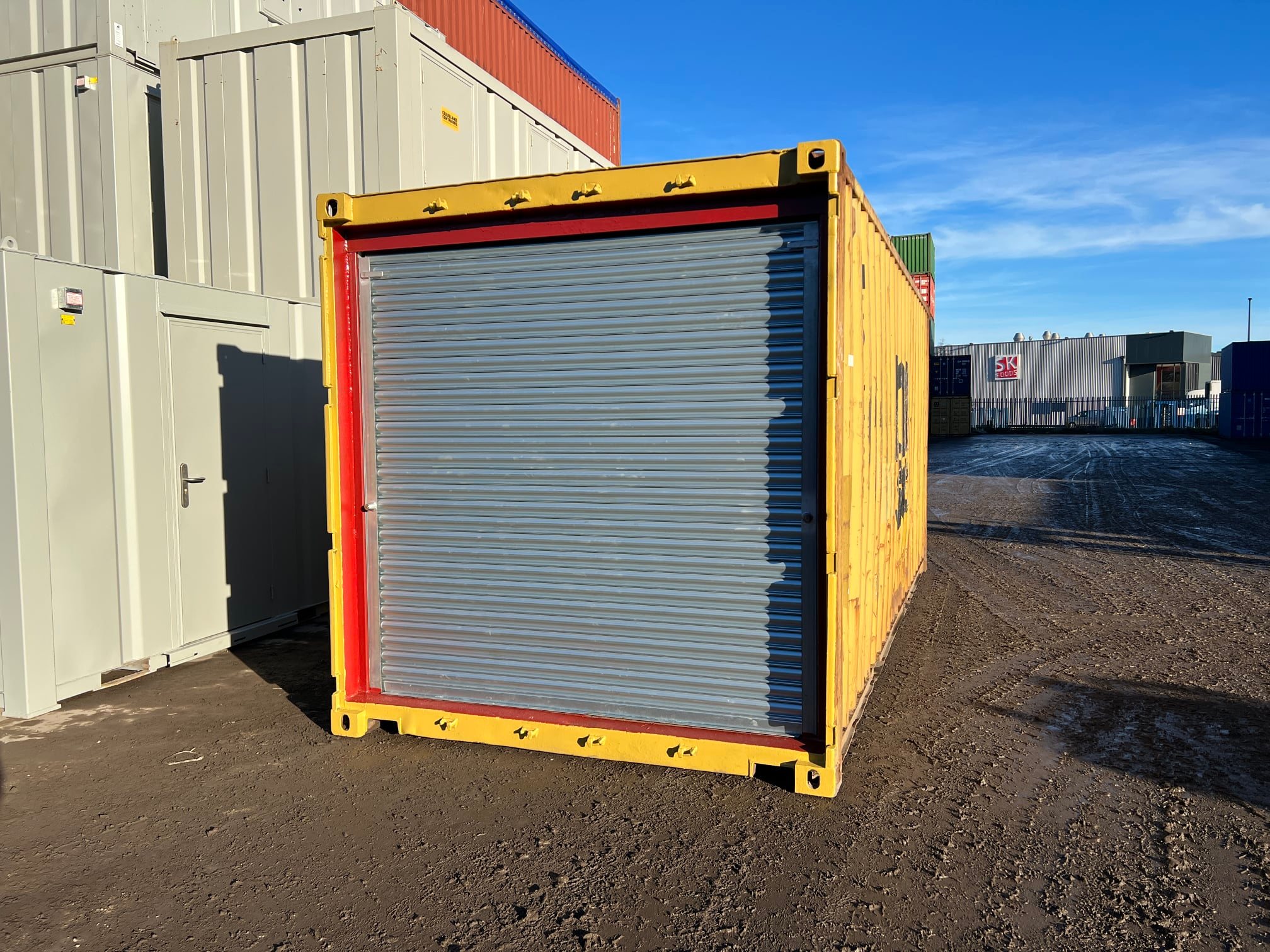 20ft Used Shipping Container with Roller Shutter Door 1 20ft Used Shipping Container with Roller Shutter Door