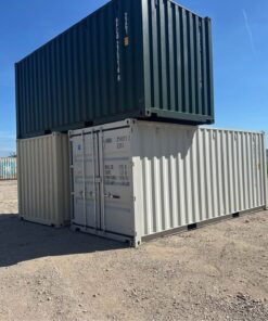 Alternative view of 20’ One-Trip Shipping Containers – READY TO GO!